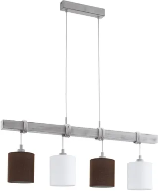 LAELAMP EGLO TOWNSHEND 2 4X60W E27 VALGE/PRUUN