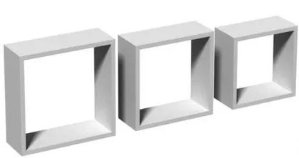 RIIULIKOMPLEKT DOMAX VALGE RUUDUD 3TK PAKIS