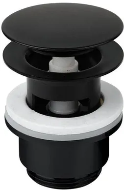 VALAMU ÄRAVOOLUPESA DAMIXA CLICK-CLACK ÜLEJOOKSUGA G1 1/4" MATT MUST