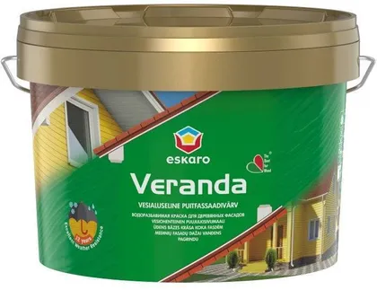 PUITFASSAADIVÄRV ESKARO VERANDA 9,0L TUMEHALL POOLMATT