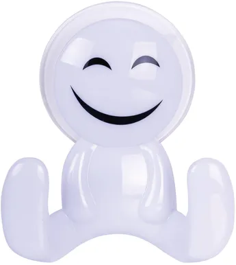 NAGI 2-NE RIDDER SMILEY VALGE VAAKUMKINNITUS