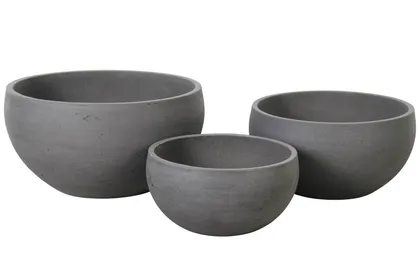 ÜMBRISPOTT RO CEMENT 31X31X15,5CM, MUST