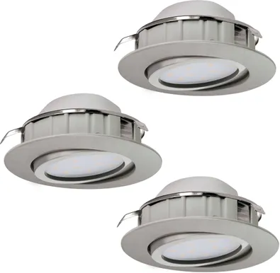RIPPLAEVALGUSTI EGLO PINEDA 3X4,9W LED 3X500LM 3000K MATT NIKKEL