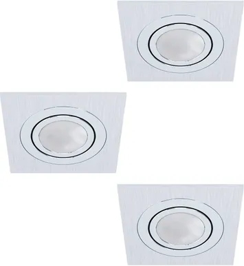 RIPPLAEVALGUSTI EGLO AREITIO 3X5W LED GU10 3000K ALUMIINIUM