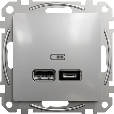 USB LAADIJA A+C 2,4A SCHNEIDER-ELECTRIC SEDNA DESIGN ALU