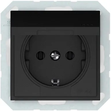 PISTIKUPESA VILMA MAANDUSEGA IP44 QR MUST RAAMITA