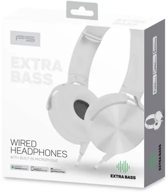 KÕRVAKLAPID + MIKROFON OMEGA FH07W VALGE