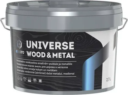 UNIVERSAALVÄRV ESKARO UNIVERSE WOOD&METAL 2,7L MUST