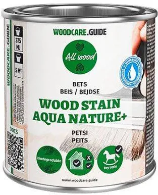 PUIDUPEITS WOODCARE GUIDE WOOD STAIN AQUA NATURE+ 375ML VALGE