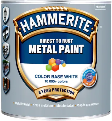 METALLIVÄRV HAMMERITE SMOOTH FINISH TINTING BASE BW 2,5L