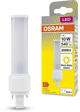 LED LAMP OSRAM 5W D10 EM 830 G24D-1 