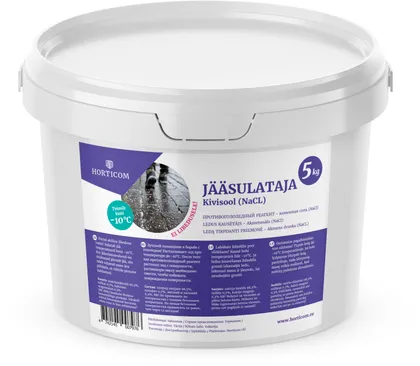 JÄÄSULATAJA HORTICOM NACL 5KG ÄMBRIS
