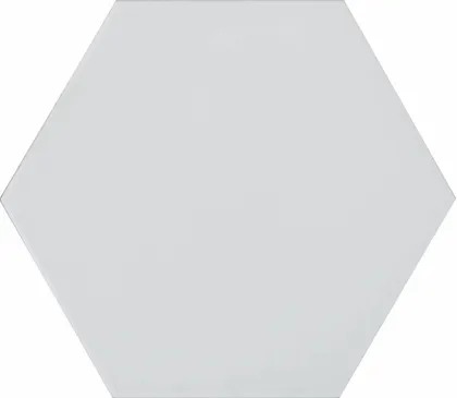 PÕRANDA-JA SEINAPLAAT PRISSMACER HEX. FLAT WHITE MATT 19,8X22,8CM