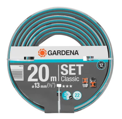 VOOLIK GARDENA CLASSIC 13MM, 20M, LIITMIKEGA 2X915 KOMPLEKT