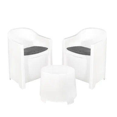 AIAMÖÖBEL PROGARDEN LUNA 3-OSALINE VALGE