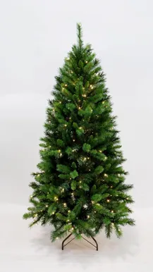 KUNSTKUUSK NEW CAROLINA, 150CM, 250LED,8 FUNKTS. TAIMER