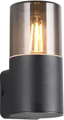 VÄLISVALGUSTI TRIO HOOSIC SEINALE ÜHEOSALINE E27 MATT MUST