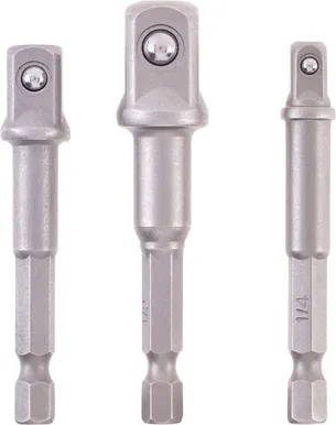 ADAPTERITE KOMPLEKT KWB 1/4“, 3/8“, 1/2“ 3-OSALINE