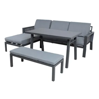 AIAMÖÖBLIKOMPLEKT DELGADO NURGADIIVAN, LAUD, PINK