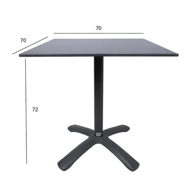 LAUD BEIDA 70X70XH72CM PRUUN