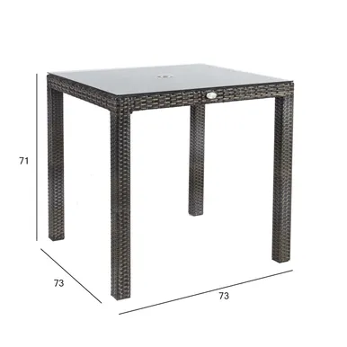 LAUD WICKER 73X73XH71CM TUMEPRUUN