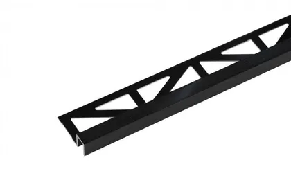 PLAADILIIST CEZAR P-PROFIIL ALUMIINIUM 9X8X2500MM POL. ANOD. LÄIK. MUST