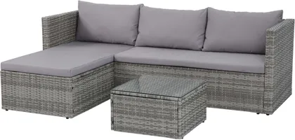 AIAMÖÖBLIKOMPLEKT 2-OSALINE NURGADIIVAN+LAUD