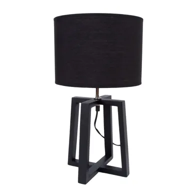 LAUALAMP WOODEN H44,5CM, TUMEHALL