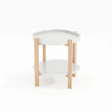 ABILAUD NORAH 40X40XH60CM, VALGE