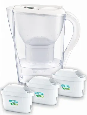 VEEFILTERKANN BRITA MARELLA +3 MXPRO FILTRIT 2,4L VALGE