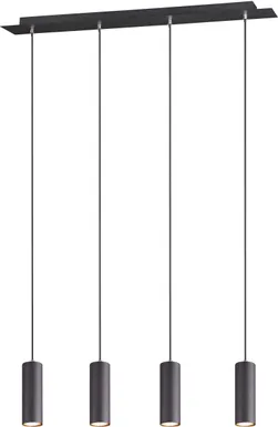 RIPPVALGUSTI TRIO MARLEY 4XGU10 75CM MATT MUST