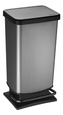 PRÜGIKAST ROTHO PASO PEDAALIGA MUST/METALL 40L