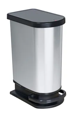 PRÜGIKAST ROTHO PASO PEDAALIGA MUST/HÕBEDANE 50L