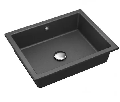 VANNITOAVALAMU TURTL 125MM 445X340MM GRANIIT MUST