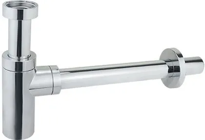 PUDELSIFOON NORDLINE 1 1/4" -Ø32 PLASTIK, KROOM