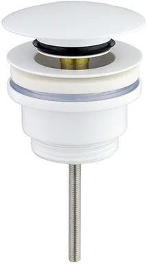 PÕHJAKLAPP NORDLINE 1 1/4" CLICK-CLACK, MESSING, VALGE