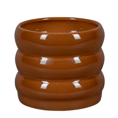 KERAAMILINE ÜMBRISPOTT NDT BUROLO 15X13CM PUNAKASPRUUN