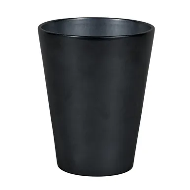 KERAAMILINE ÜMBRISPOTT ORHIDEELE NDT CALYPSO 13,1X16,1CM SÄRAV MUST