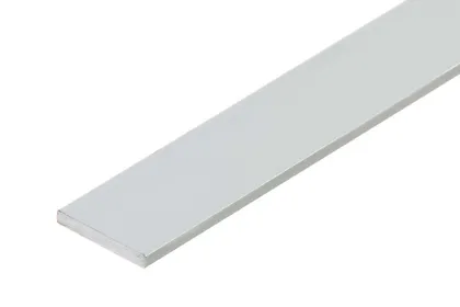 ALUMIINIUM PROFIIL CEZAR FLAT 25X2X1000MM ANOD.HÕBEDANE