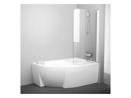 VANNISEIN RAVAK CVSK1 ROSA 140/150 R, 85X150CM, VALGE