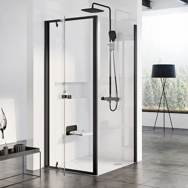 DUŠIUKS RAVAK PIVOT PDOP1-80, 80X190CM, MUST