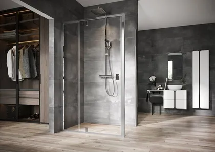 DUŠISEIN RAVAK NPSS-90 ALUMIINIUM, 90X195CM