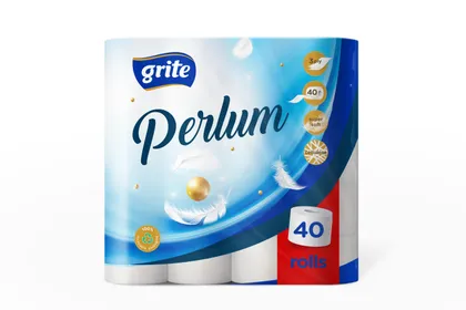 TUALETTPABER GRITE PERLUM 3-KIHILINE 40 RULLI
