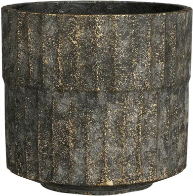 ÜMBRISPOTT MICA DECORATIONS APIRO 21X22,5CM MUST