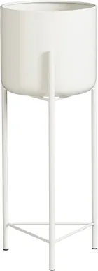 ÜMBRISPOTT JALGADEGA MICA DECORATIONS COLYN 45X17CM METALL VALGE