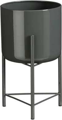 ÜMBRISPOTT JALGADEGA MICA DECORATIONS COLYN 30X17CM METALL MUST