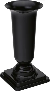 HAUAVAAS FORM-PLASTIC DAMA 13X26,7CM MUST METALLIK