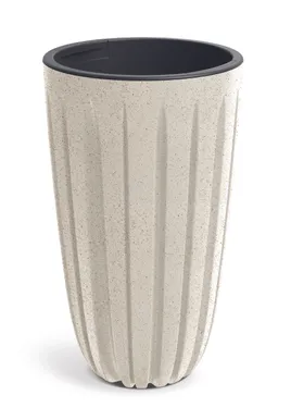 LILLEPOTT PROSPERPLAST WARIO ECO WOOD Ø29CM VALGE