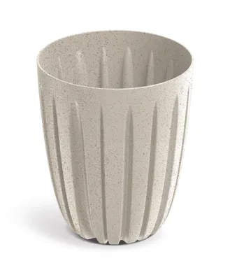 LILLEPOTT PROSPERPLAST WARIO ECO WOOD Ø13,7CM VALGE