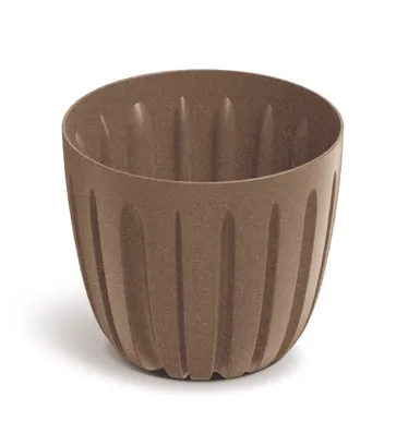 LILLEPOTT PROSPERPLAST WARIO ECO WOOD Ø13,8CM PRUUN